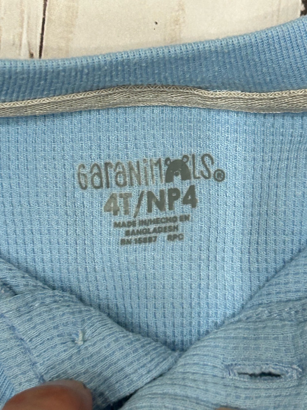 Garanimals Red & Light Blue Kids Long Sleeve Tee Set - Picture 4 of 4
